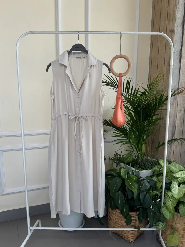 HB SS25-261 SOLID BLAZER DRESS