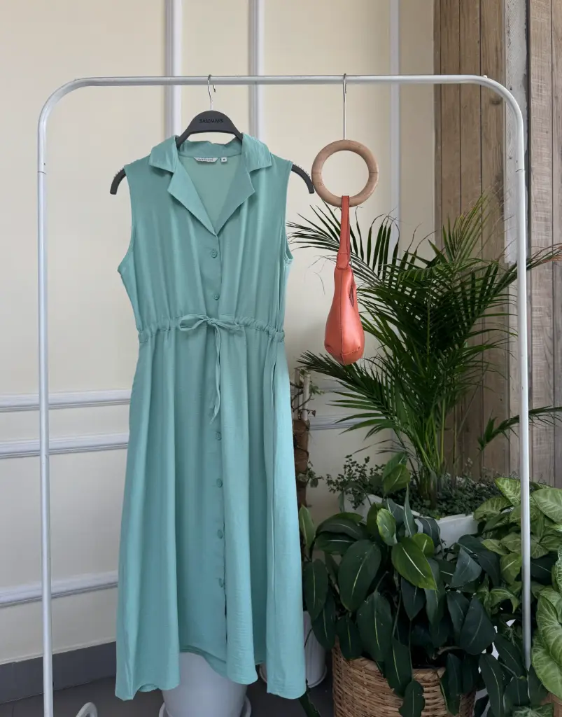HB SS25-261 SOLID BLAZER DRESS