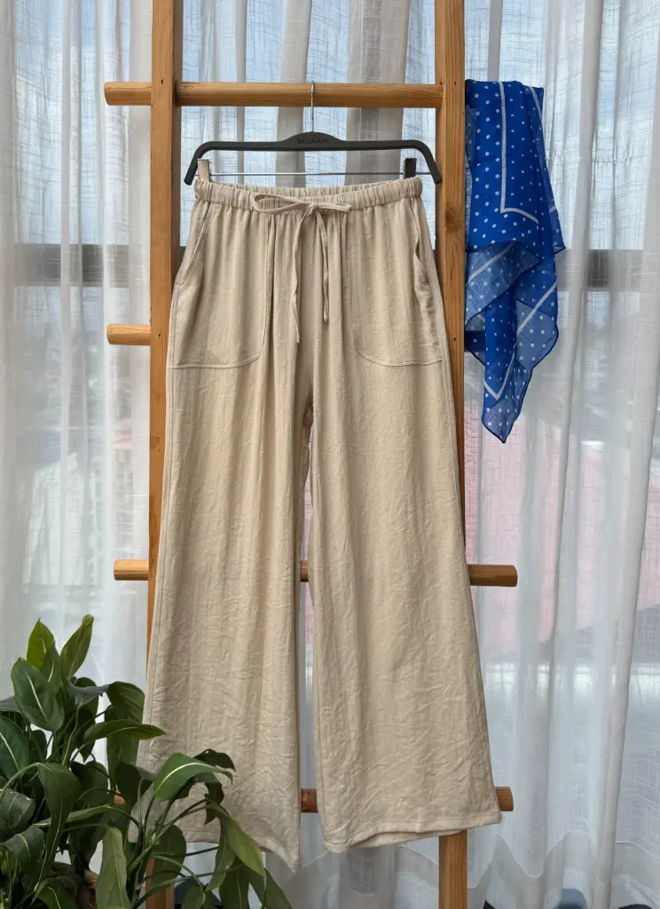 HB SS25-338 LINEN PALAJJO