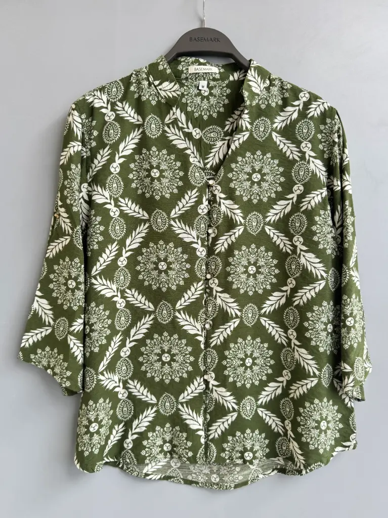 HB SS25-339 MOTIF HEMP BLOUSE