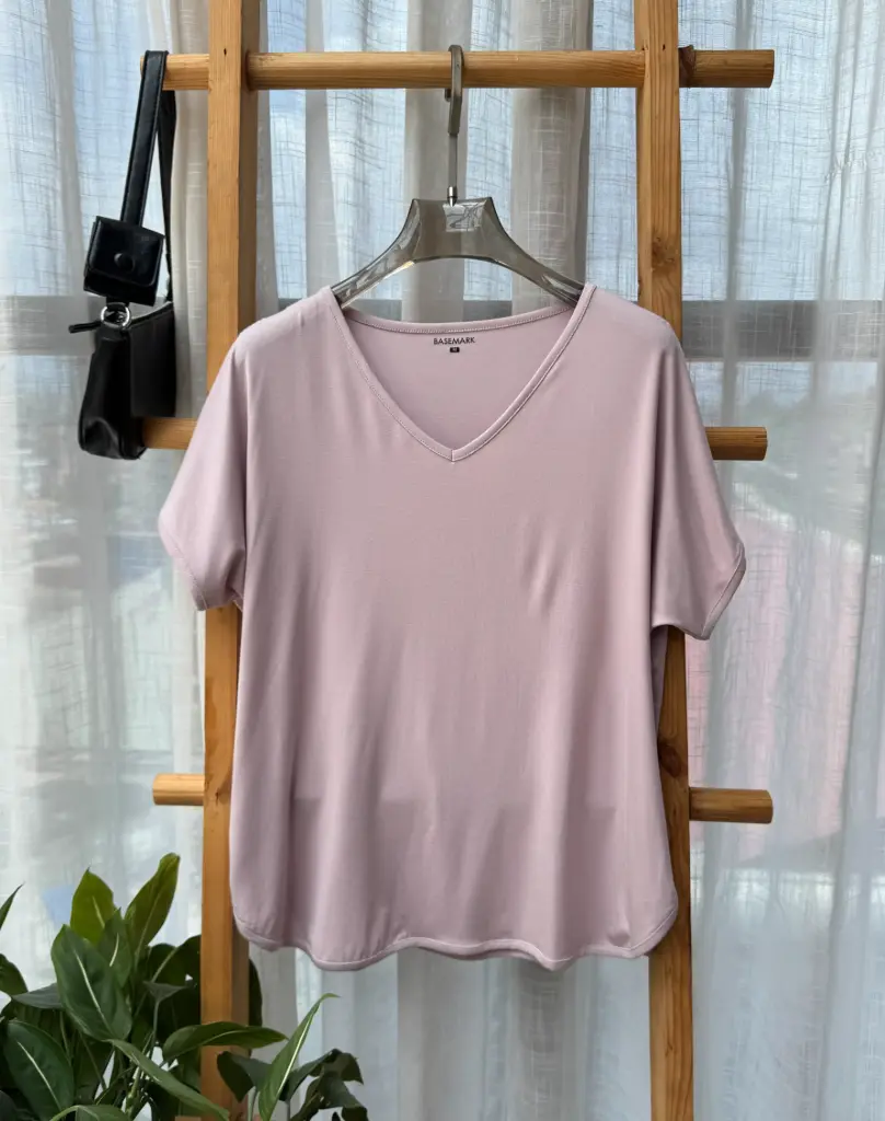 HB SS25-354 V NECK LOOSE TEE