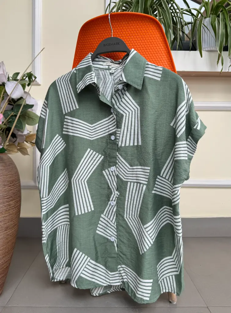HB SS25-356 KIMONO PRINTED SHIRT