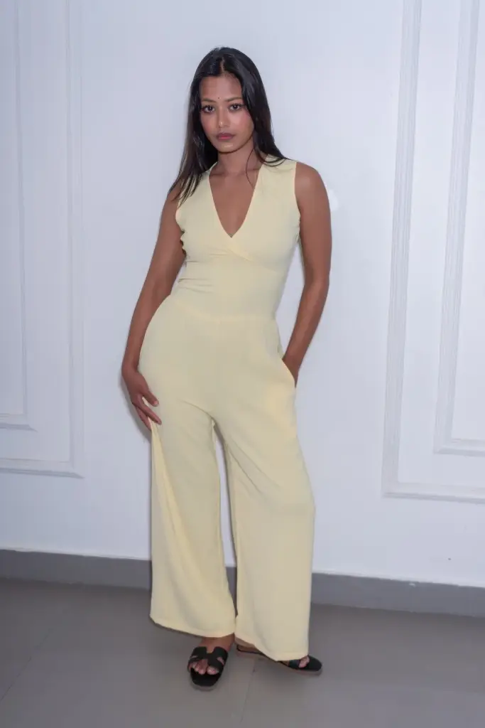 3.36535 HB SS25-366 SOLID WIDE LEG JUMPSUIT (BLACK, S)
