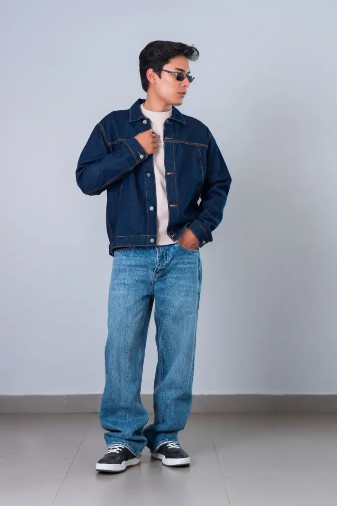 3.37309 BGY-02 BAGGY WIDE LEG JEANS (30)