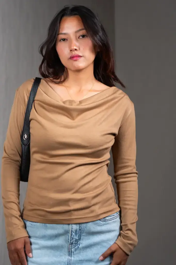 BMO SS25-83 COWL NECK TOP