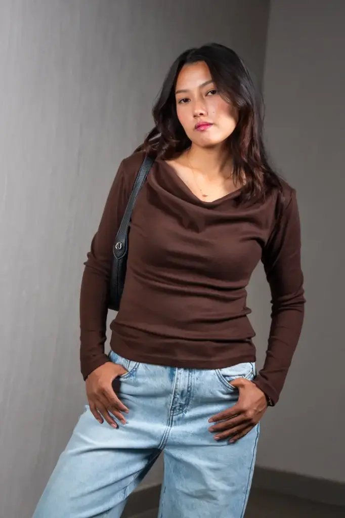 BMO SS25-83 COWL NECK TOP