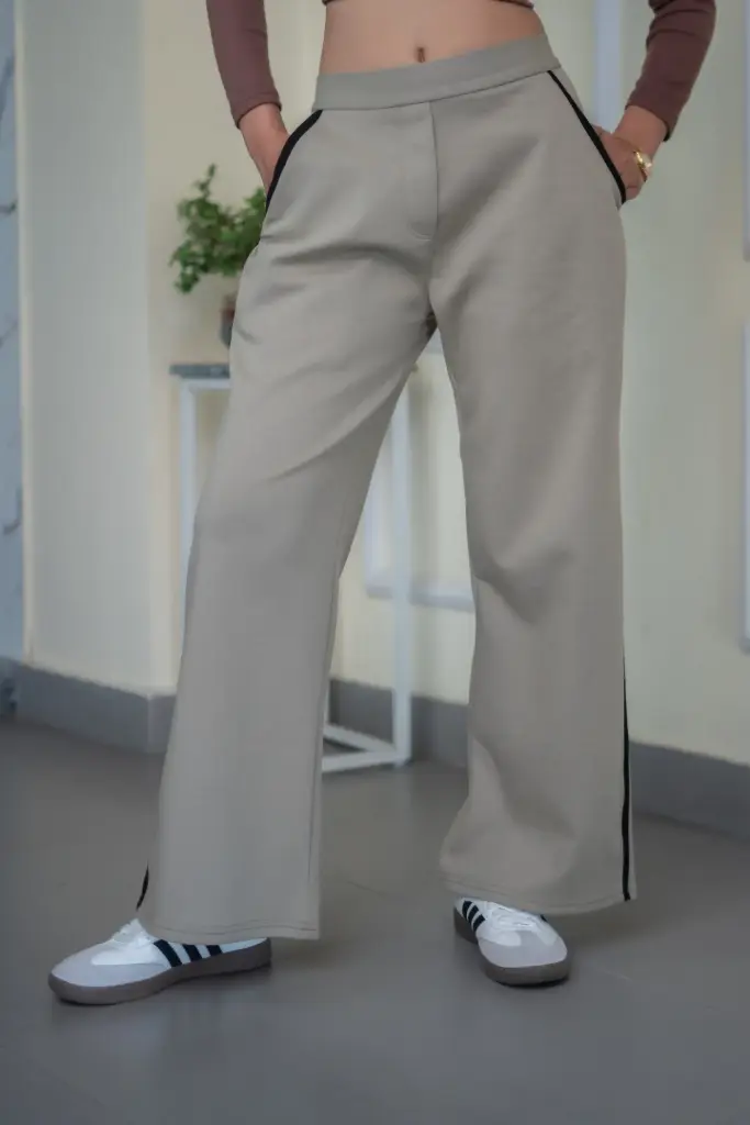 3.42328 HB SS25-297 DUO TONE TROUSER (BLACK, S)