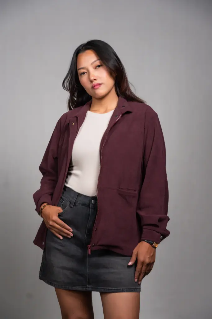 HB SS25-401 CORDUROY BUCKET POCKET JACKET