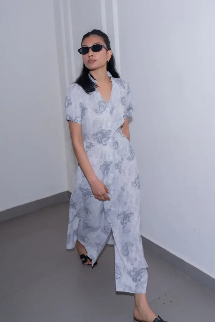 HB SS25-449 CHIFFON SHIRT DRESS