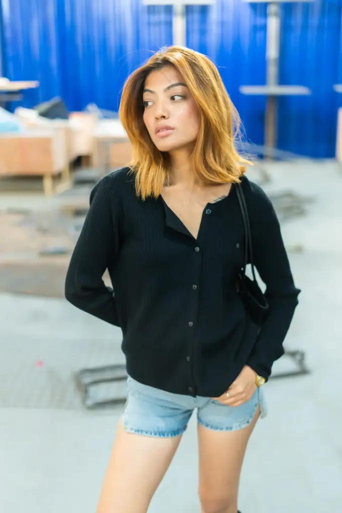 3.45703 7750 LADIES SWEATER (BLACK)