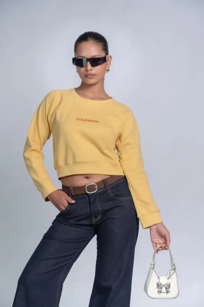 HB SS25-429 CROP SWEATSHIRT
