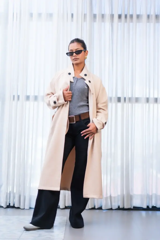 HB AW25-07 FUNNEL NECK OVERCOAT