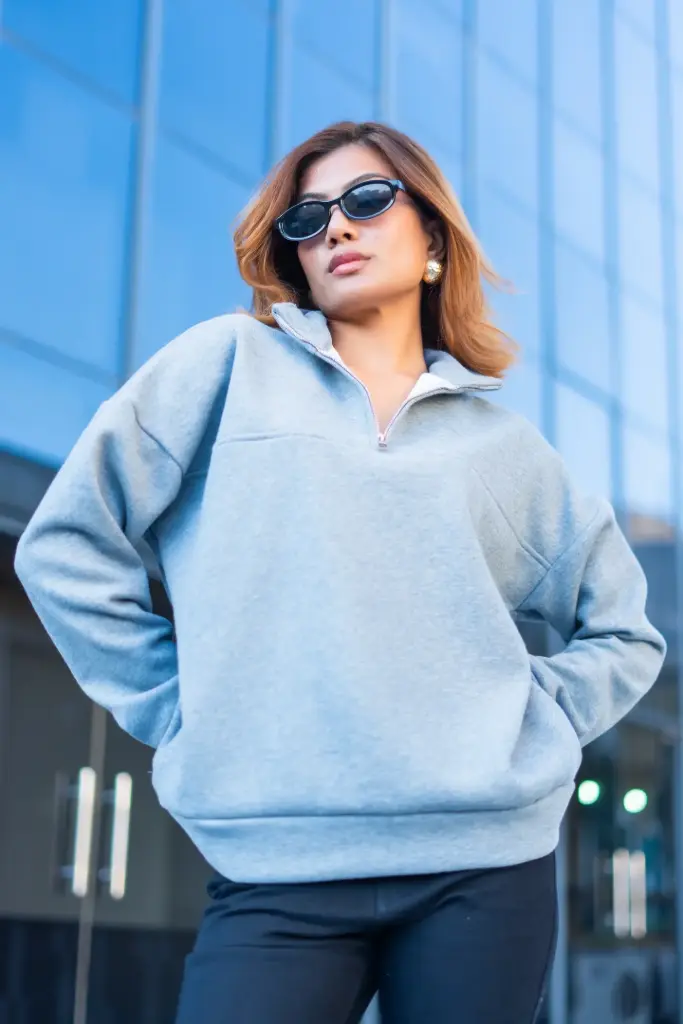 HB AW25-39 HALF ZIP UP SWEAT