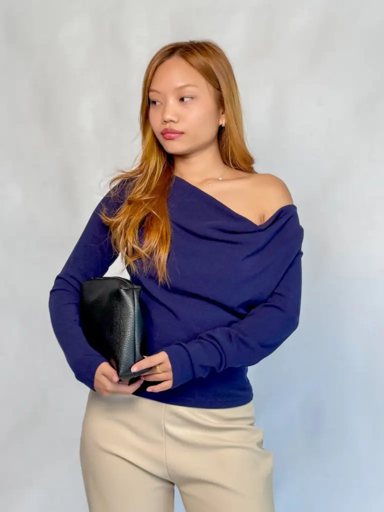HB AW25-55 FLEECE COWL TOP