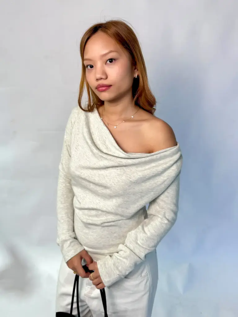 HB AW25-55 FLEECE COWL TOP