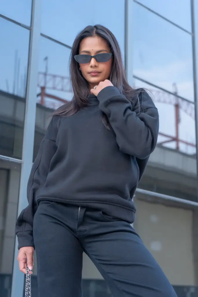 3.48914 HB AW25-54 BASIC SWEATSHIRT (BLACK, S)