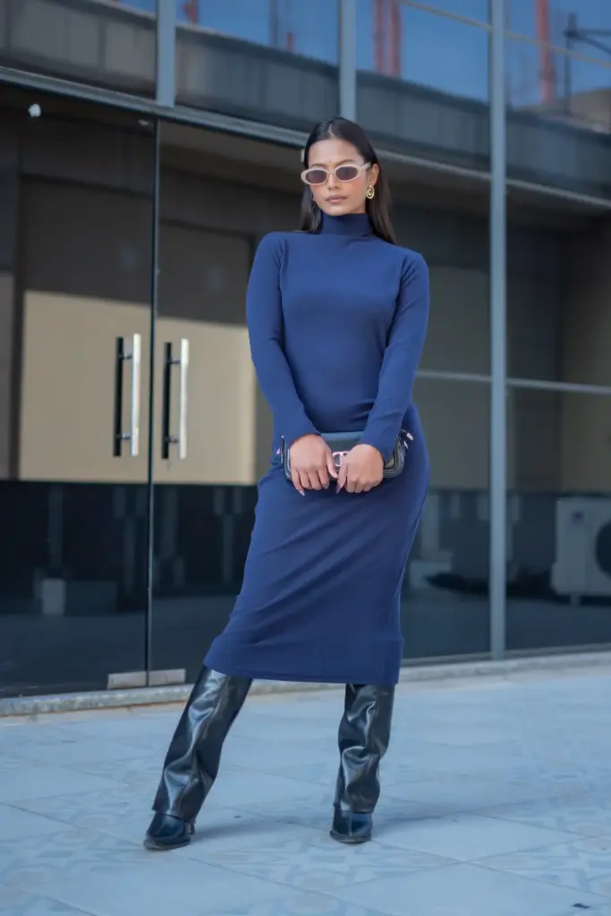 HB AW25-17 HIGHNECK BODYCON