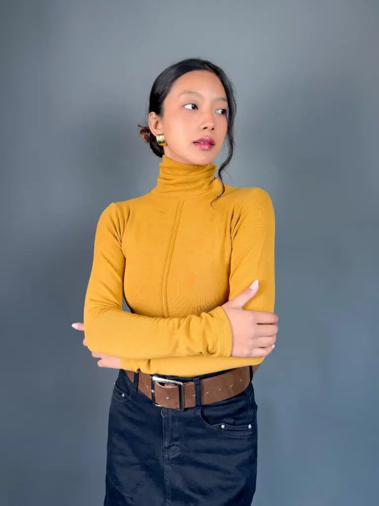 HB AW25-63 PLEATED HIGHNECK