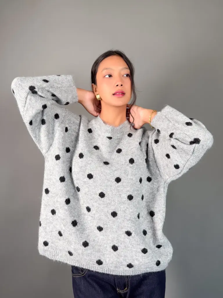 3.53140 8925 LADIES SWEATER (GREY)