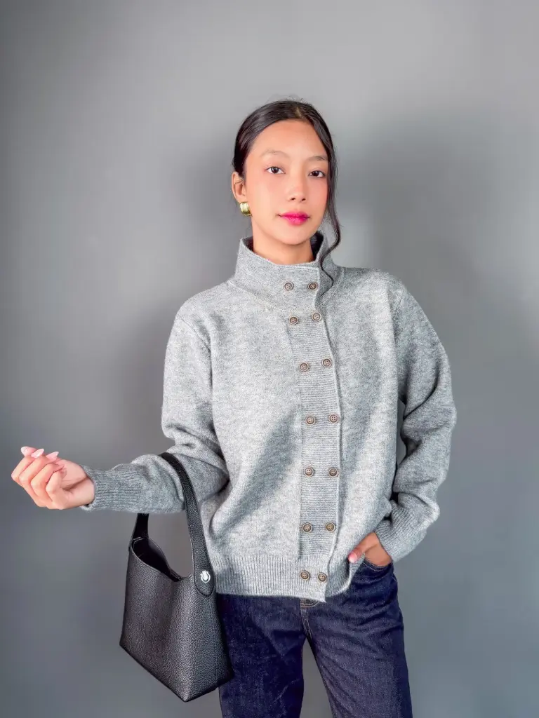 3.53474 22 ACRYLIC SWEATER (GREY)