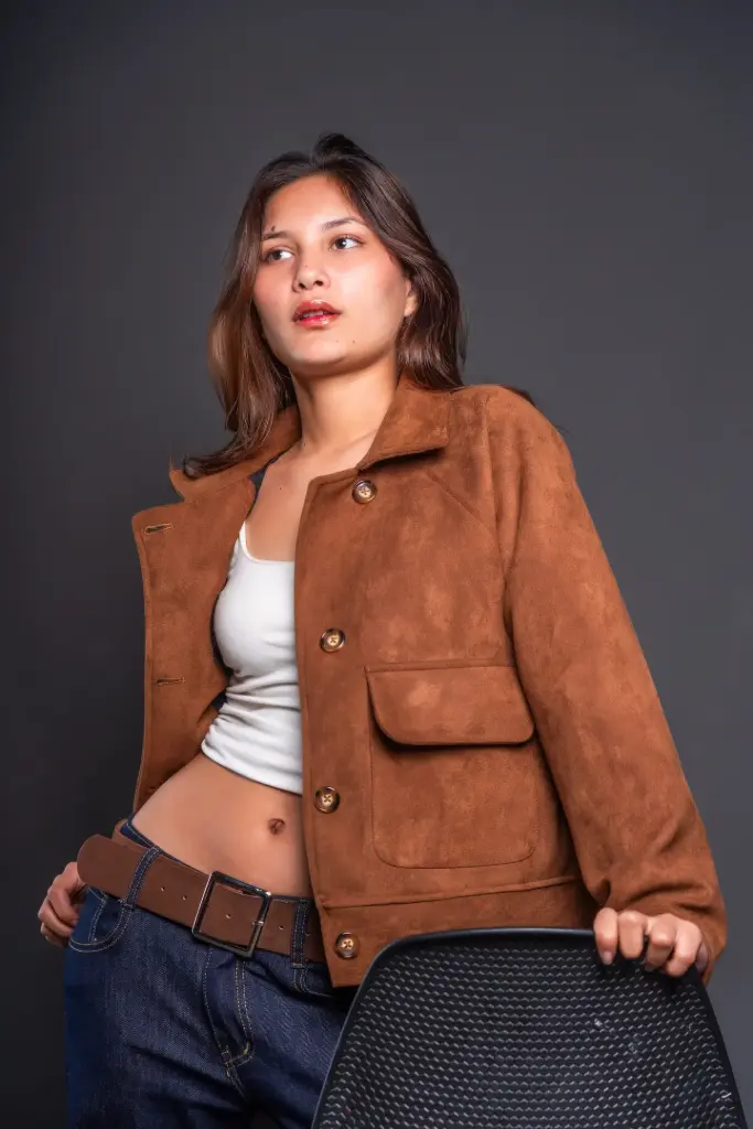 HB AW25-69 SUEDE OVERSHIRT