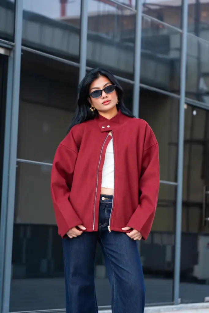 BMTO AW25-13 WOOLEN BIKER JACKET