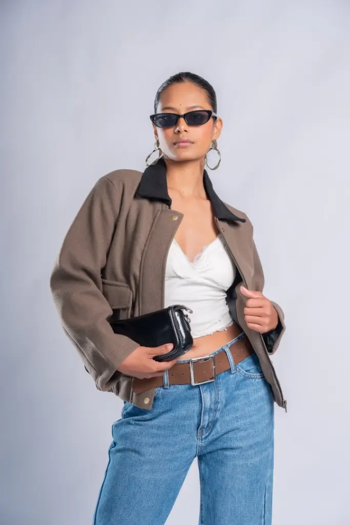 HB AW25-82 CONTRAST CROP COAT
