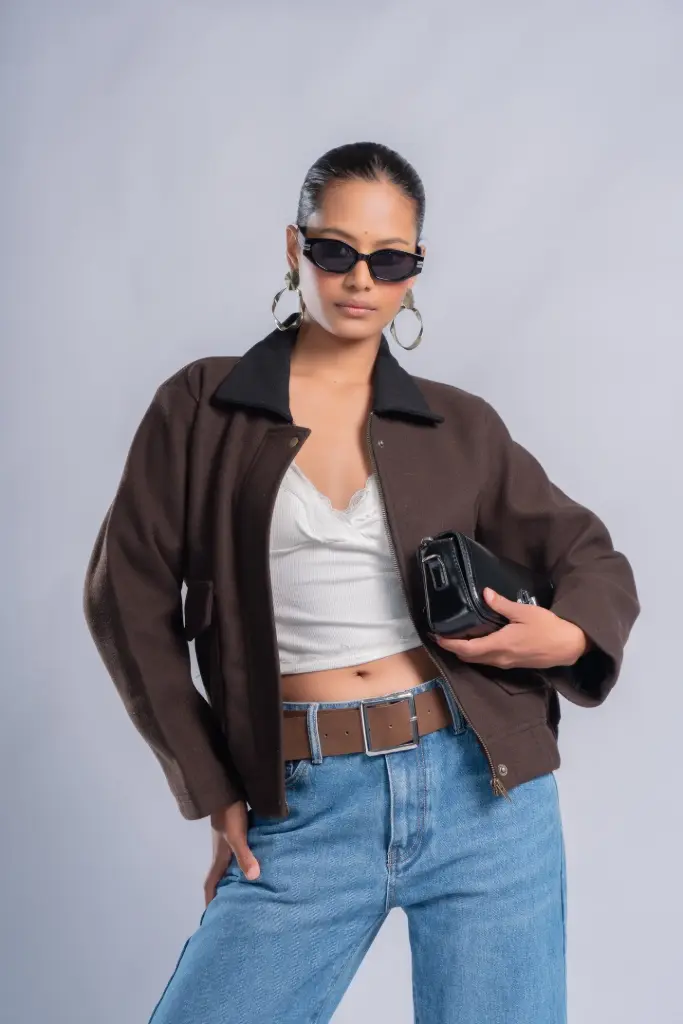 HB AW25-82 CONTRAST CROP COAT