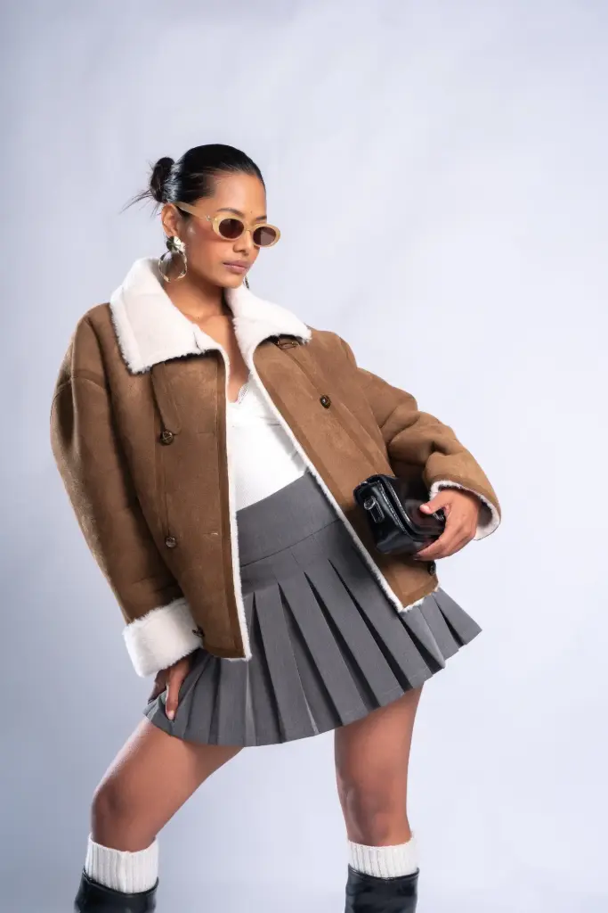 3.57164 1038 LADIES JACKET (BROWN)