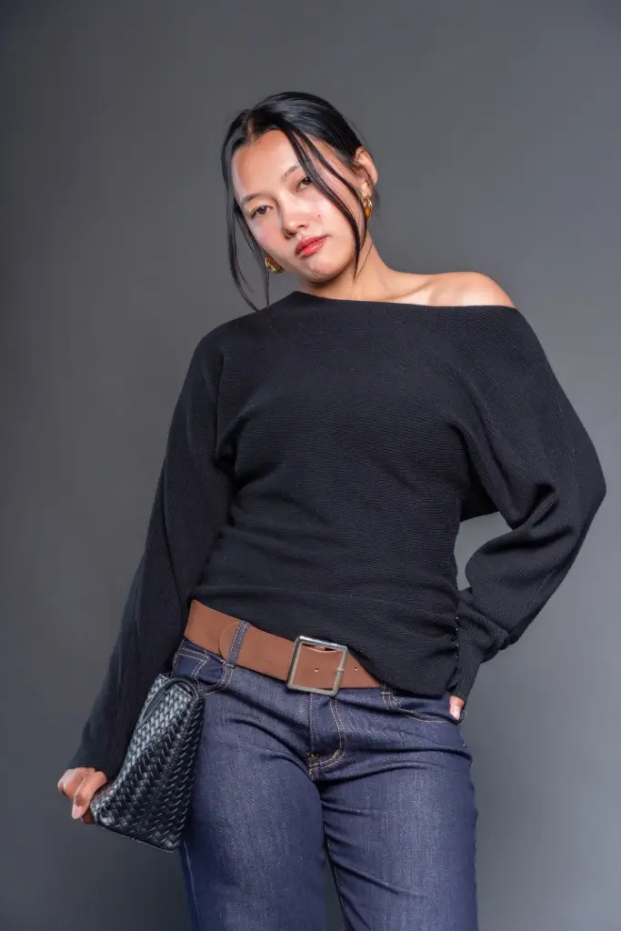3.57471 182 LADIES SWEATER (BLACK)