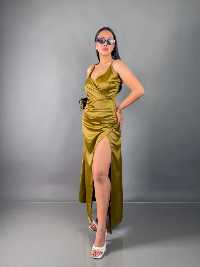 HB SS26-15 LYDIA SATIN DRESS