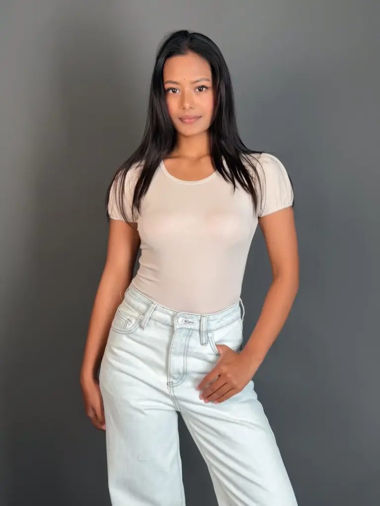 HB SS26-07 PUFF SLEEVE TOP