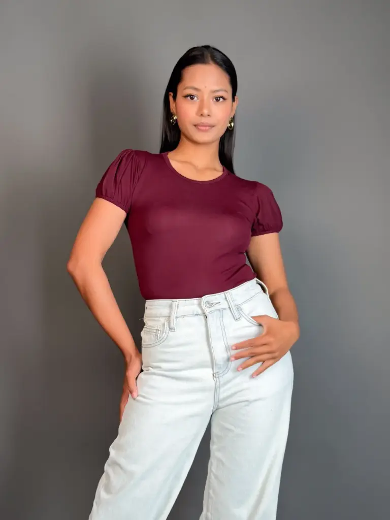HB SS26-07 PUFF SLEEVE TOP