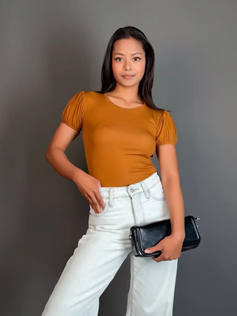 HB SS26-07 PUFF SLEEVE TOP