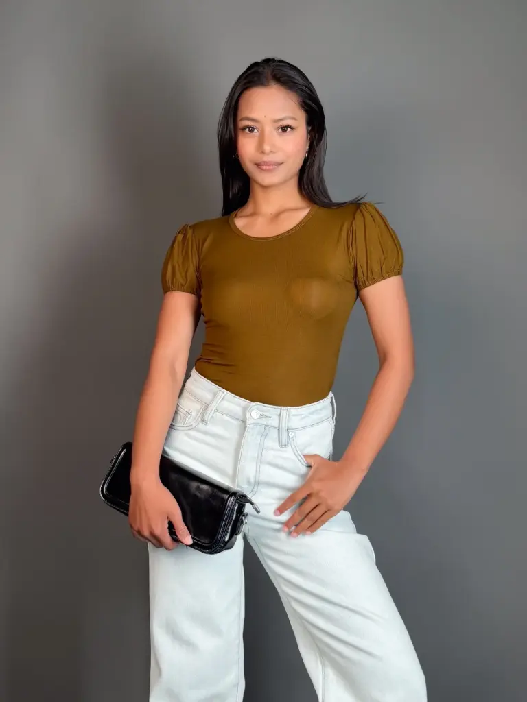 HB SS26-07 PUFF SLEEVE TOP
