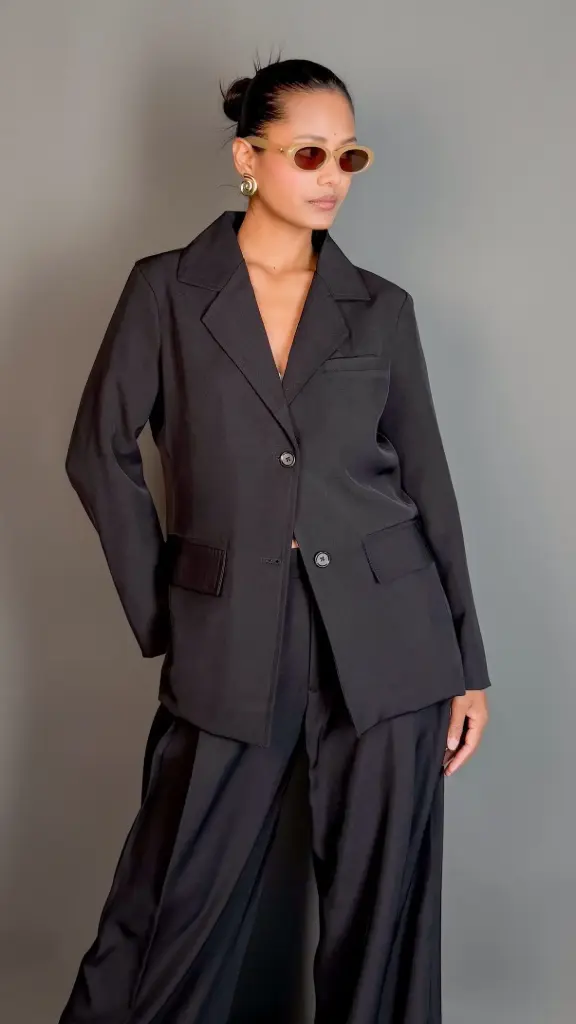 3.59781 HB SS26-13 FORMAL BLAZER (BLACK, M)