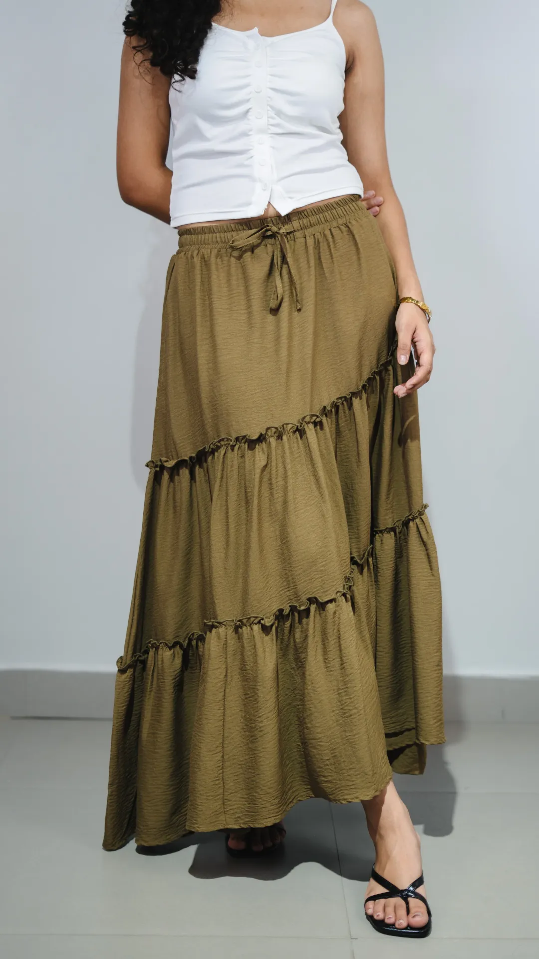 HB SS26-33 ASYMMETRIC MAXI SKIRT