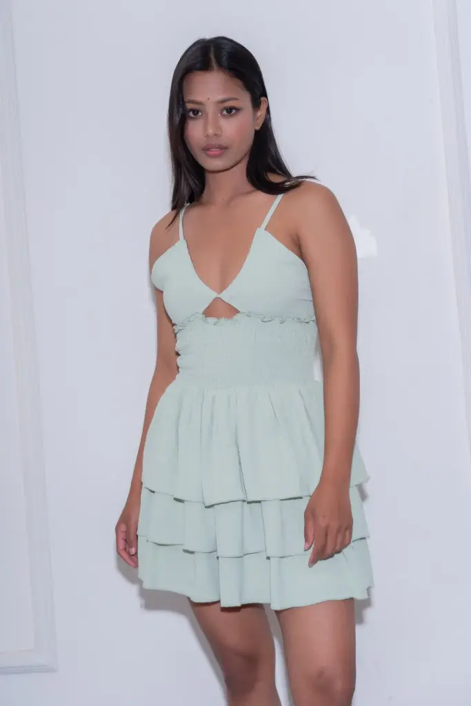 BMKS SS26-03 THREE TIERED DRESS