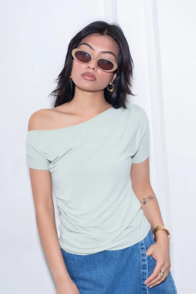 BMKS SS26-09 ONE SHOULDER TOP
