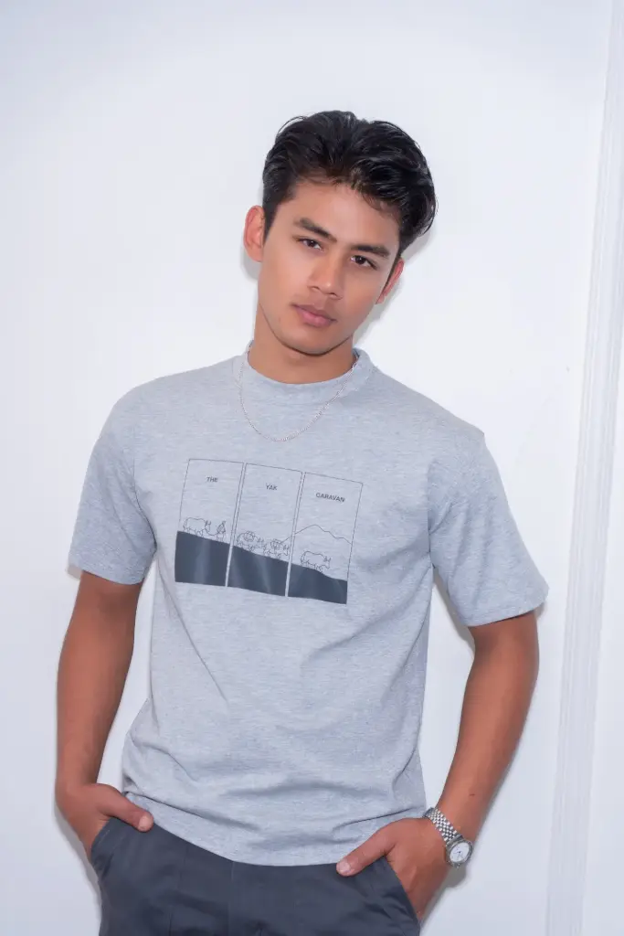 3.63965 HBM SS26-28 CARAVAN TEE (GREY, S)