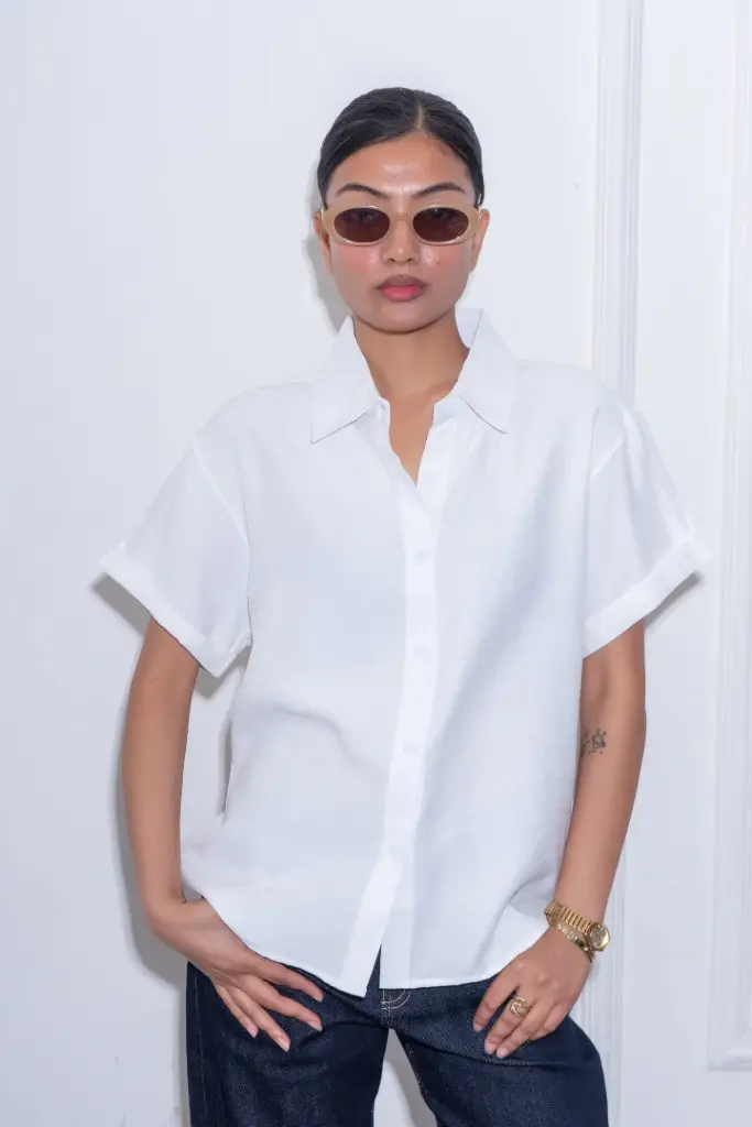 3.66252 HB SS26-97 NUMA ELEGANT SHIRT (WHITE, M)