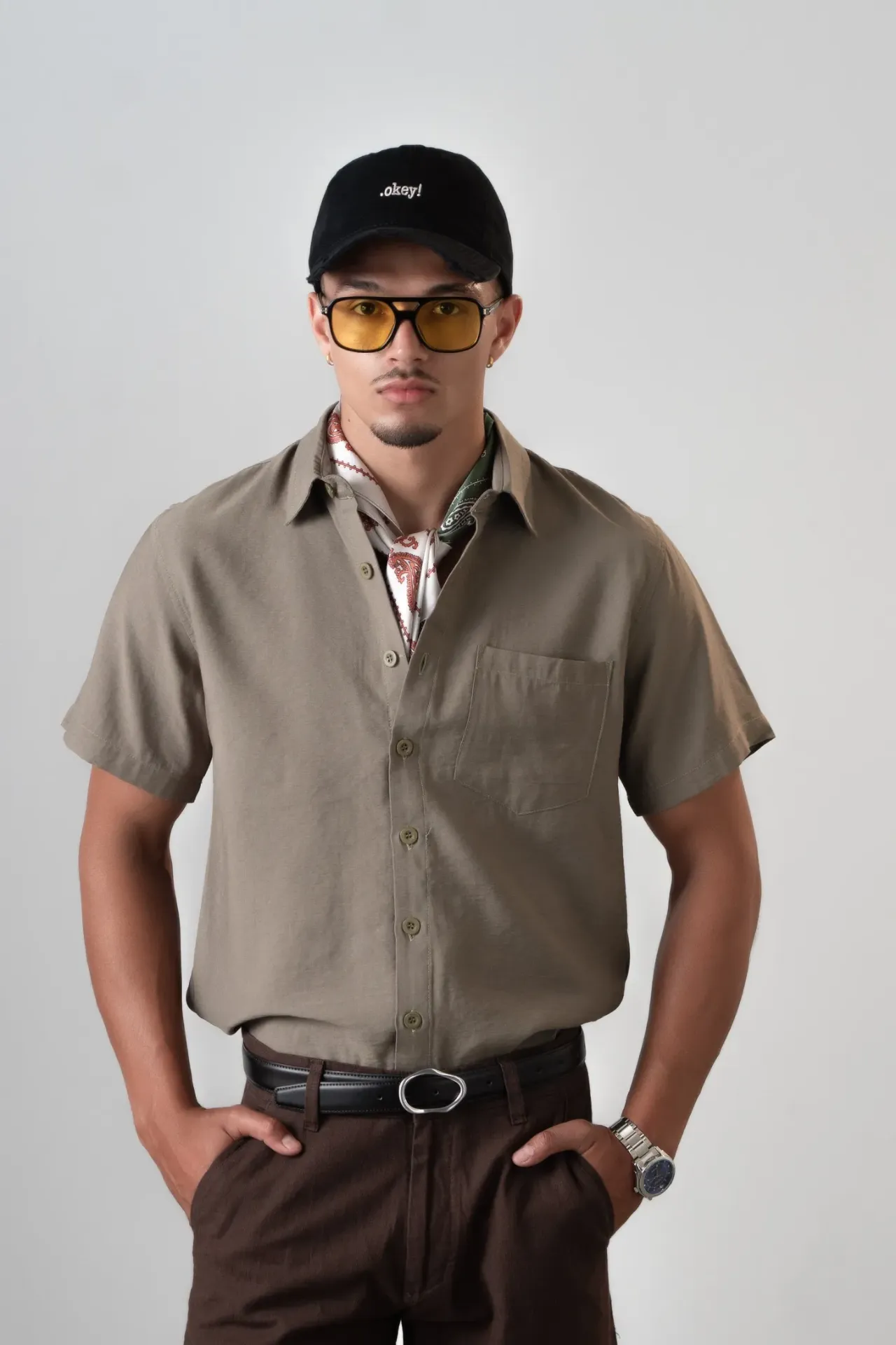 BMMO SS26-10 SOLID HALF SHIRT