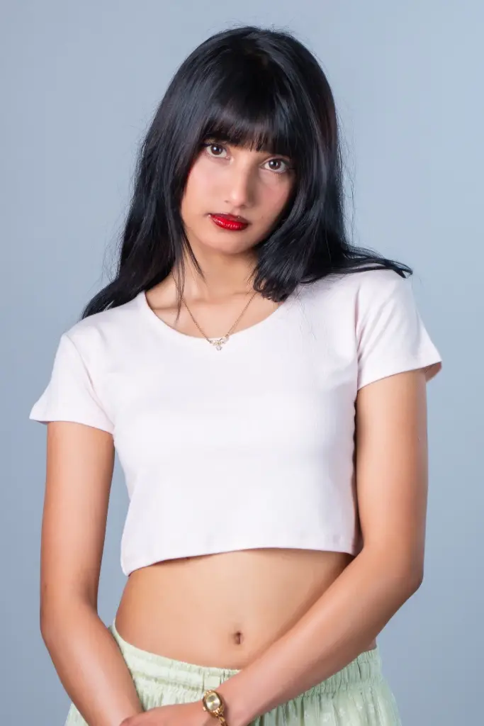 HB SS26-119 SOLID CROP TOP