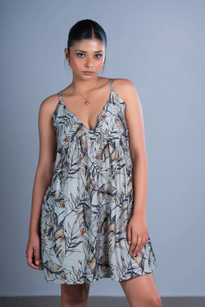 HB SS26-155 PALM SERENITY DRESS