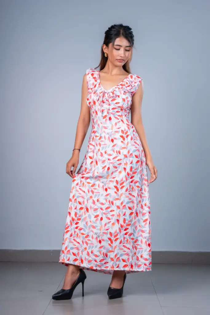 HB SS26-153 FLORIN RUFFLE DRESS
