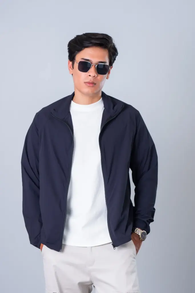 3.70971 BMD SS26-09 WRINKLE EASY OUTER (NAVY BLUE, S)