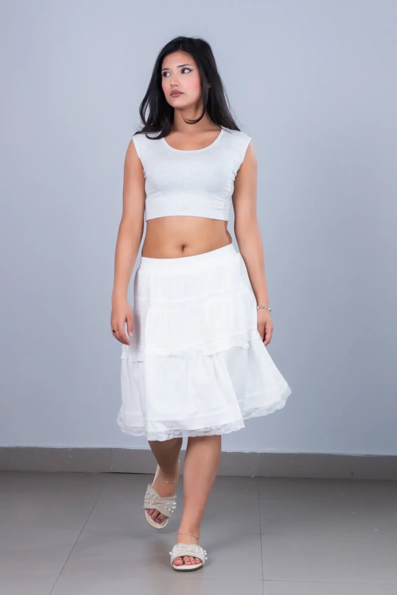 1593 MIDI SKIRT