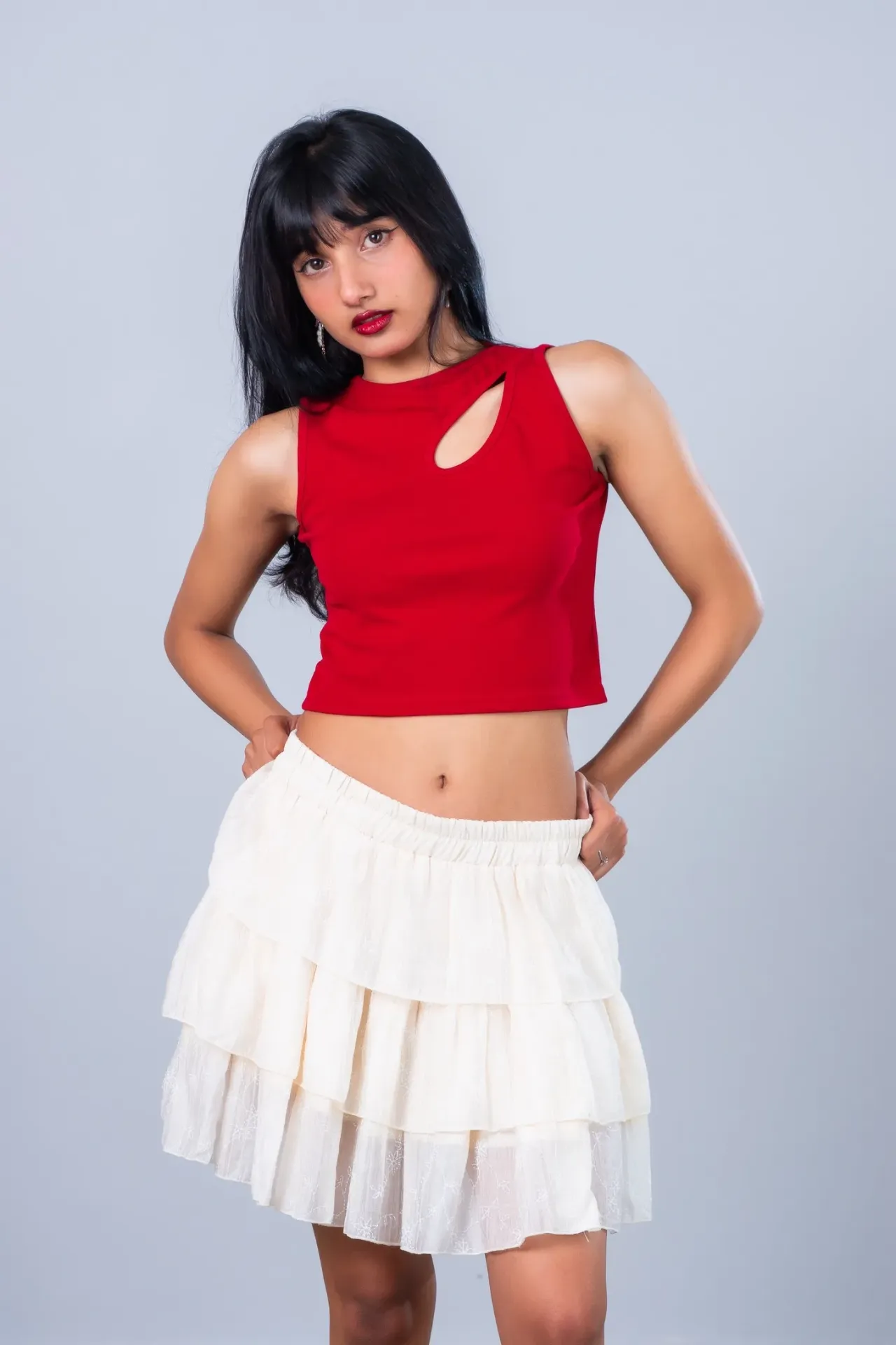 HB SS26-160 LUNA TIER SKIRT