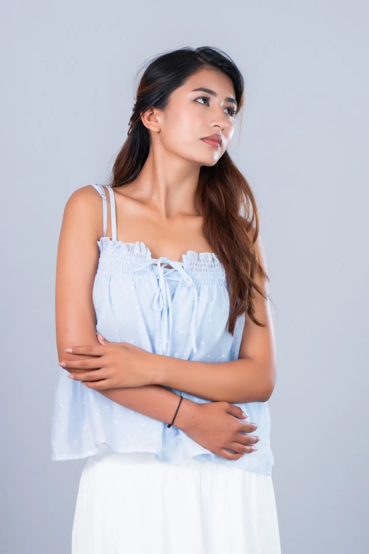 3.72300 3069 TOP CAMI SET (BLUE)