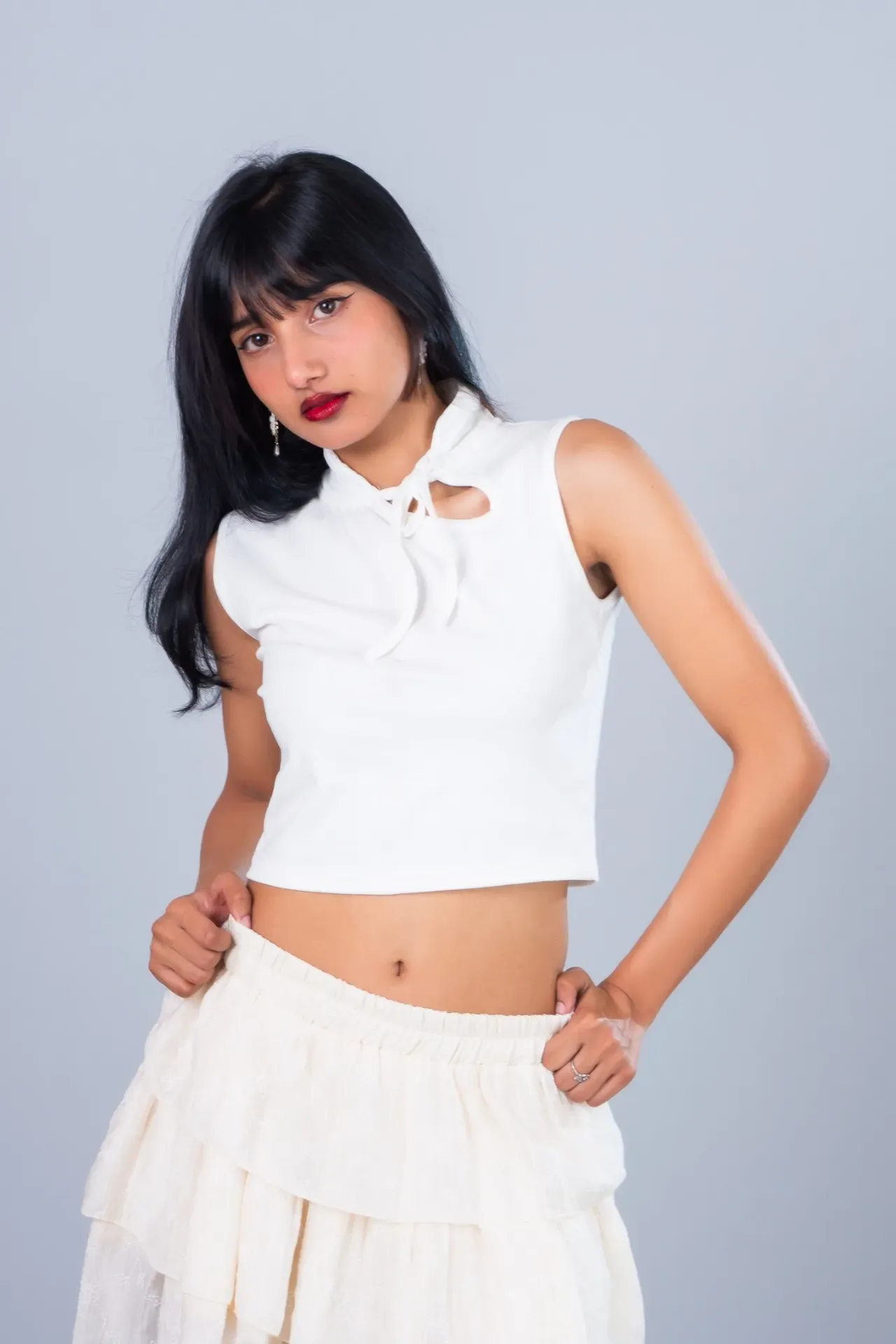 HB SS26-133 CHINESE BOW TOP